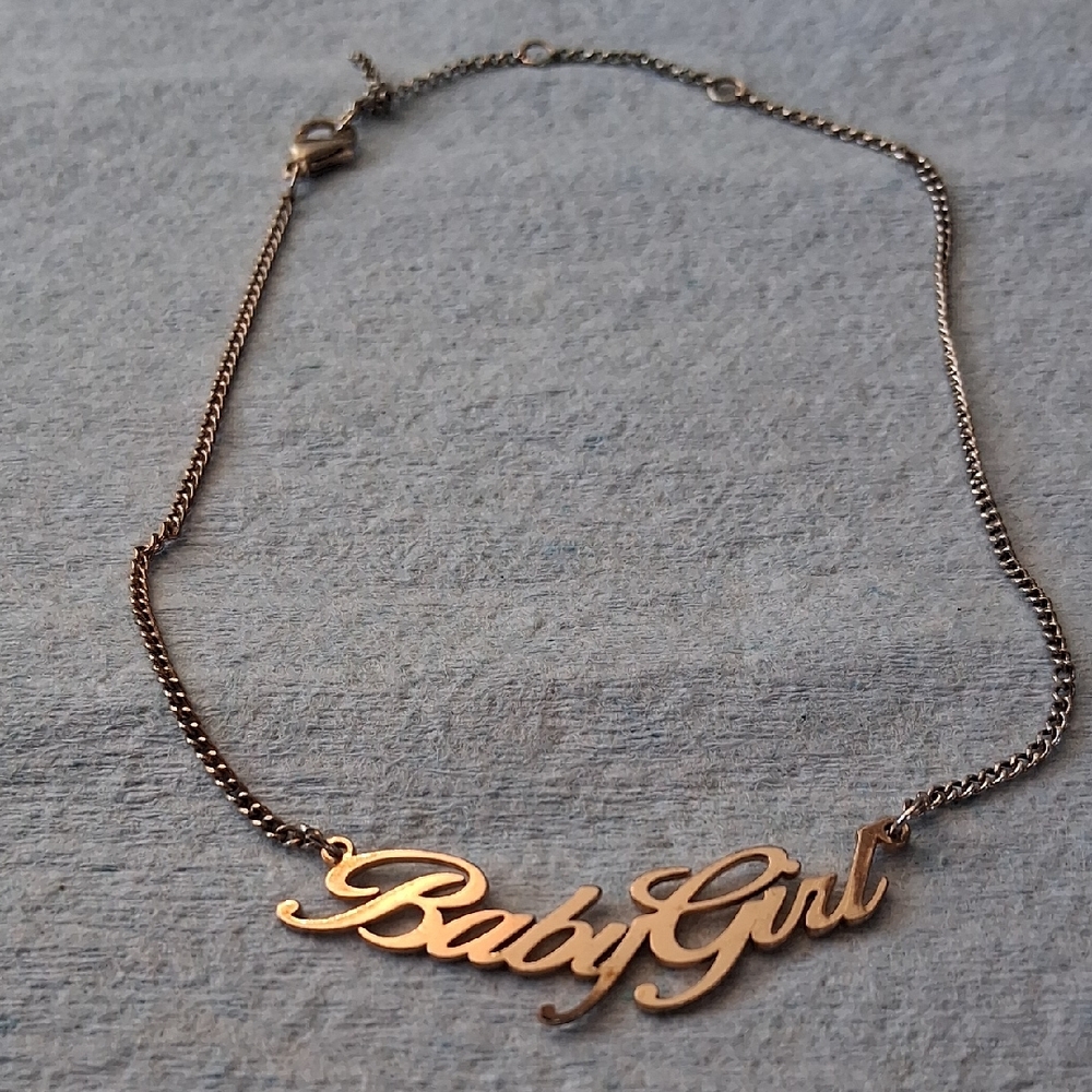 Baby Gear Gold 'Baby Girl' Necklace